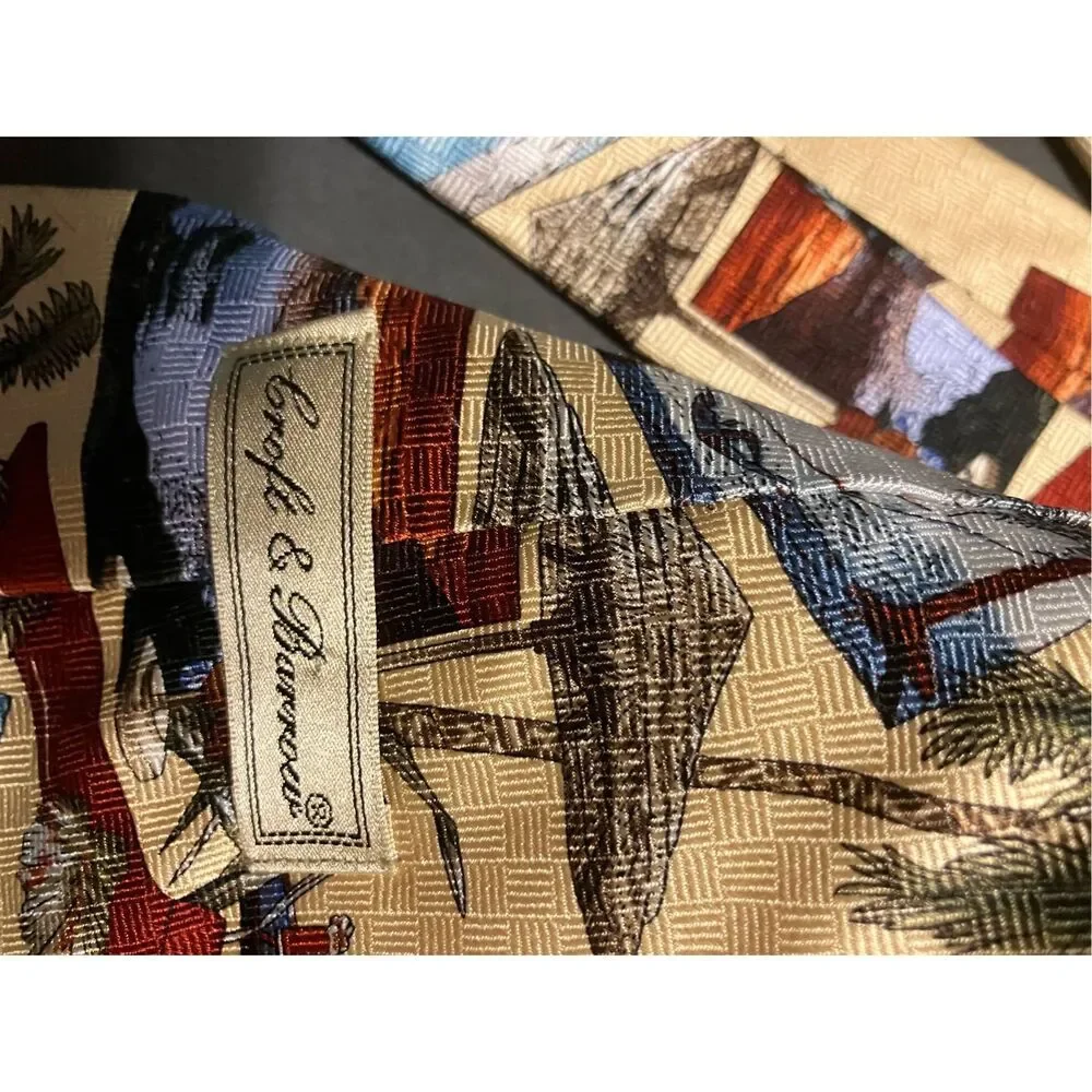 Tropical‎ Prink Silk Tie